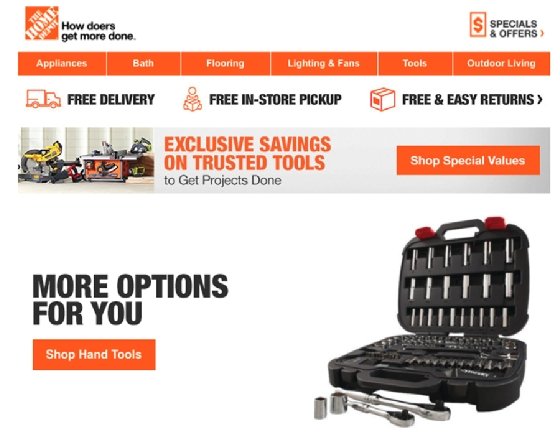 Home Depot personalized marketing